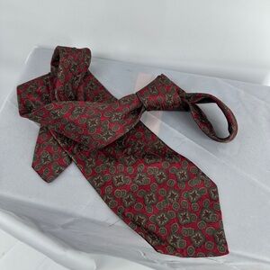 Stefano Ricci red silk paisley tie